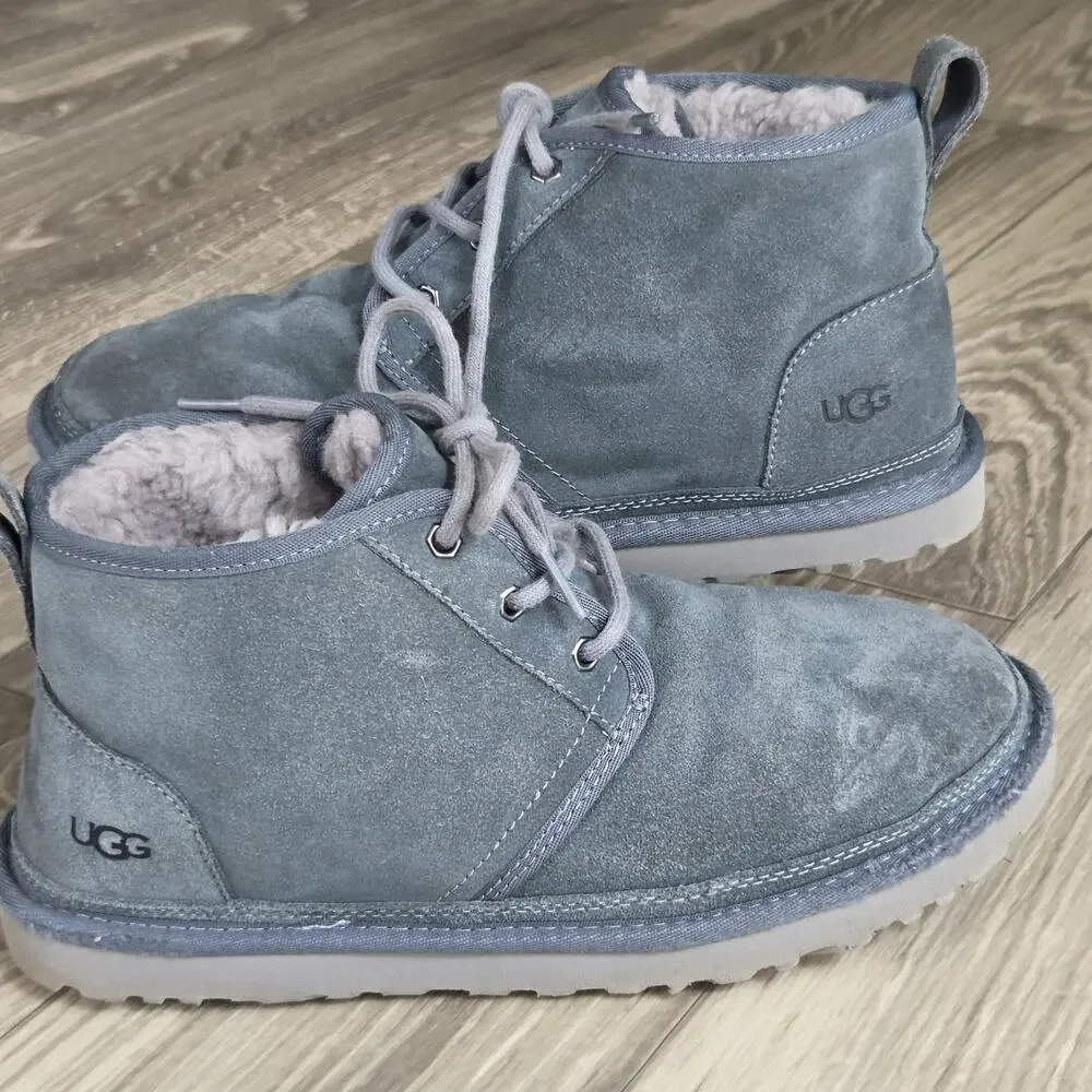 UGG Neumel Bleu Suede Lace Up Chukka Boots Men’s 10 3236